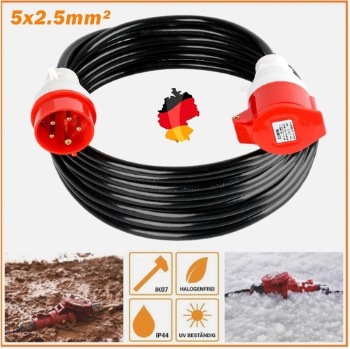 Cee starkstromkabel 5x2 - starkstromkabel, 5x2,5mm²