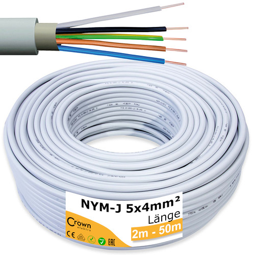 Nym kabel 5x4mm 2m - 5x4mm², |